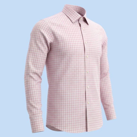Brooks Brothers Other - Brooks Brothers Dress Shirt Men L 16-32 Gingham Graph Check Slim Fit Cotton 346